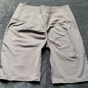 New Alphalete Amplify Charcoal Light Gray Biker Shorts